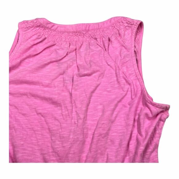 Lilly Pulitzer Women's Size Small Pink Button Up Sleeveless Tank Top Shirt - Picture 5 of 5